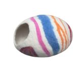 MULTI-COLORED CAT HOUSE